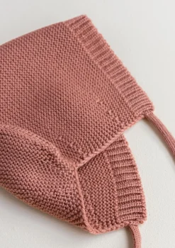 Merino Bonnet 'Dolly' Brick