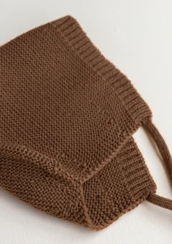 Merino Bonnet 'Dolly' Chocolate