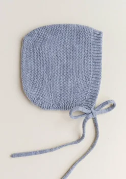 Merino Bonnet 'Dolly' Grey Melange