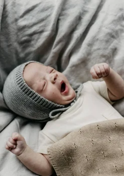 Merino Bonnet 'Dolly' Grey Melange