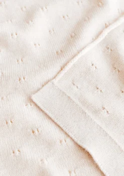 Merino Decke 'Bibi' Cream