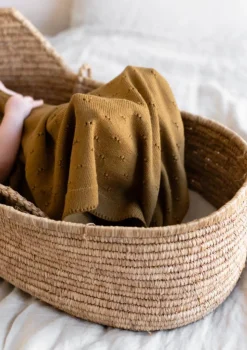 Merino Decke 'Bibi' Mustard