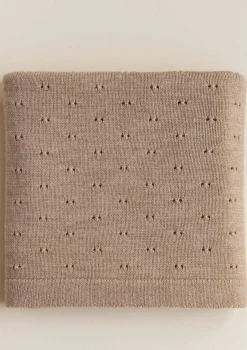 Merino Decke 'Bibi'Sand