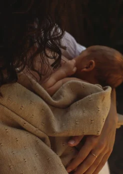 Merino Decke 'Bibi'Sand