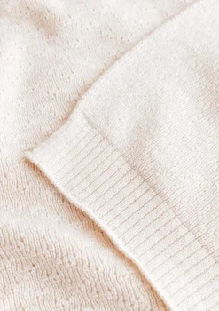 Merino Decke 'Dora' Cream
