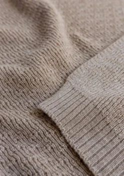 Merino Decke 'Dora' sand