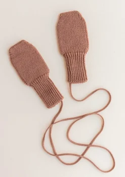 Merino Fäustlinge Terracotta