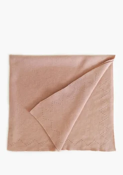 Merino Lochmusterdecke puder