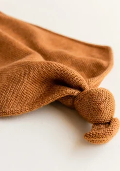 Merino Schmusetuch 'Teddy Tokki' Rust