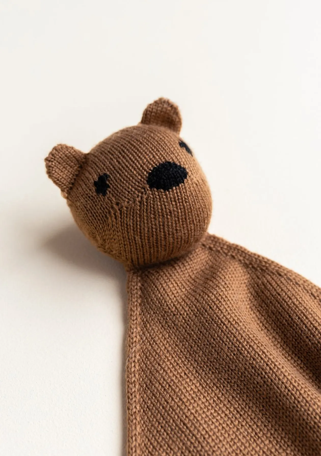 Merino Schmusetuch 'Teddy Tokki' Chocolate