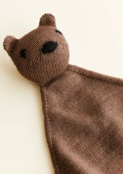 Merino Schmusetuch 'Teddy Tokki' Mocha