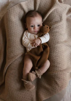 Merino Schmusetuch 'Teddy Tokki' Mocha