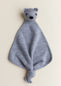 Merino Schmusetuch Teddy Tokki Grey Mélange