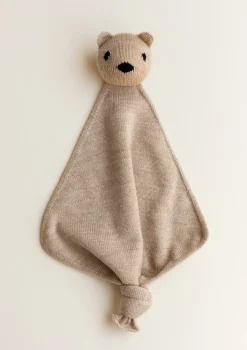 Merino Schmusetuch 'Teddy Tokki' Sand