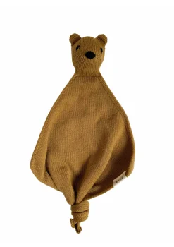 Merino Schmusetuch 'Teddy Tokki' Mustard