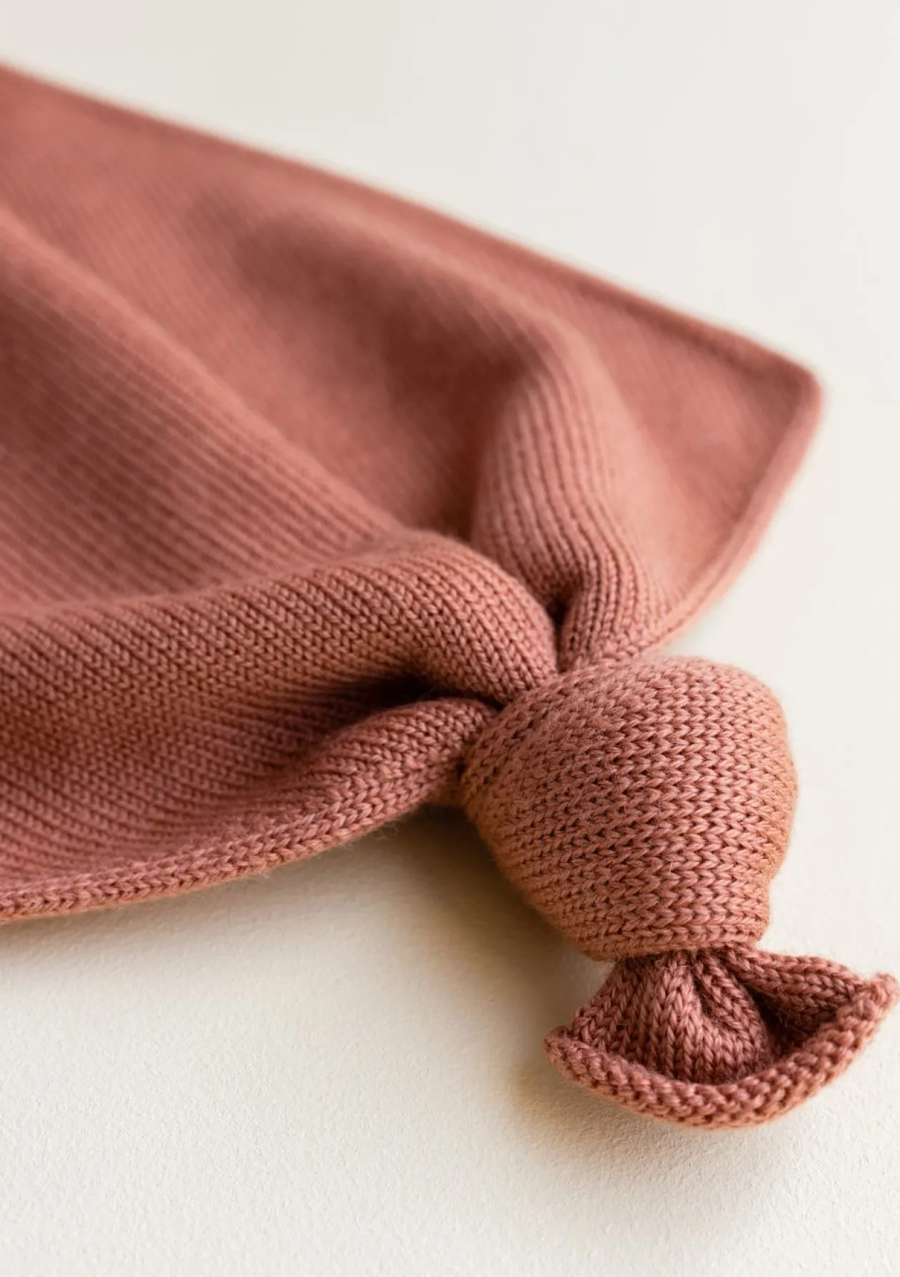 Merino Schmusetuch 'Teddy Tokki' Brick