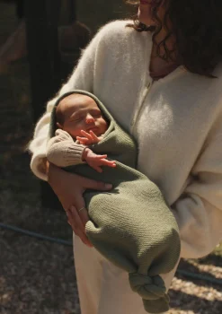 Merino Strick-Pucksack 'Cocoon' Artichoke