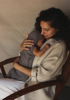 Merino Strick-Pucksack 'Cocoon' Otter