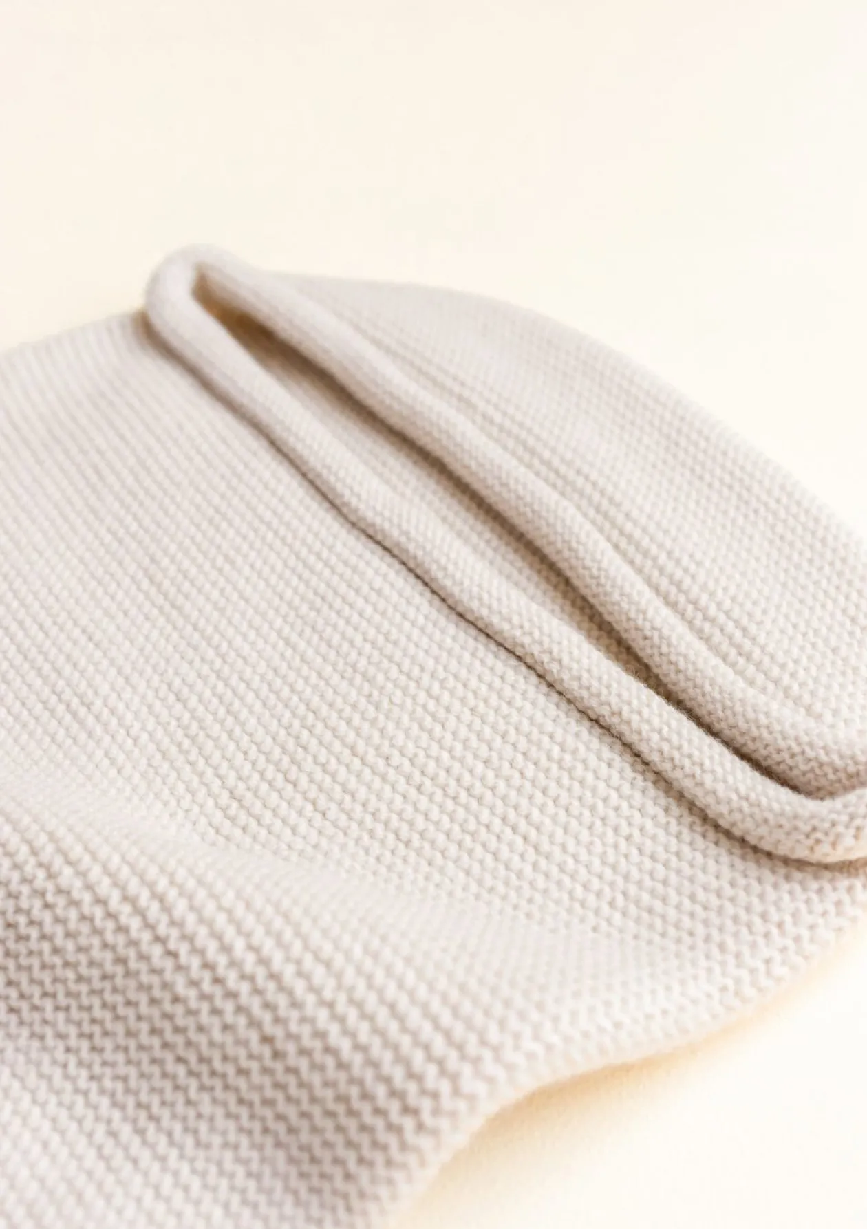 Merino Strick-Pucksack 'Cocoon' Cream
