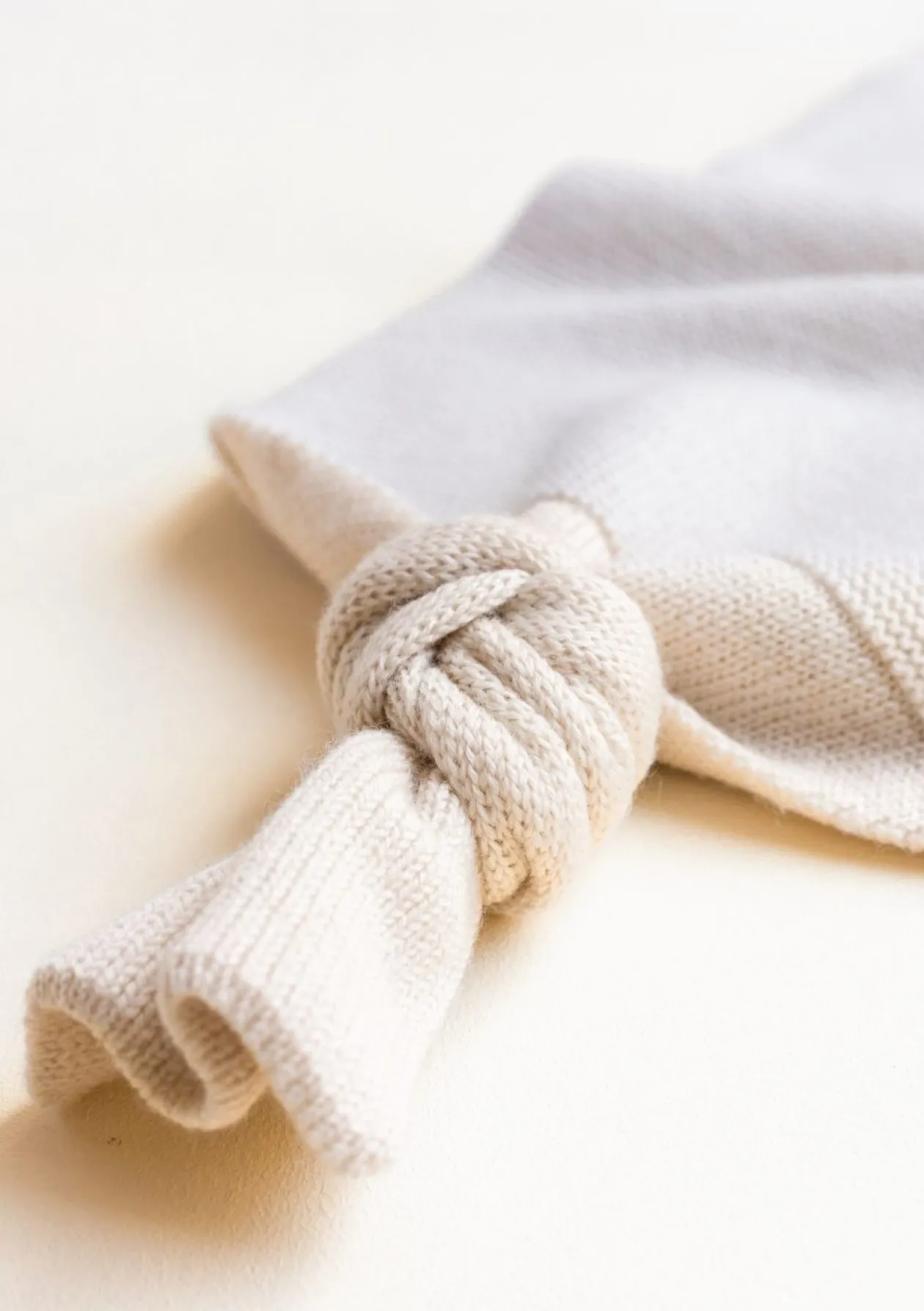 Merino Strick-Pucksack 'Cocoon' Cream