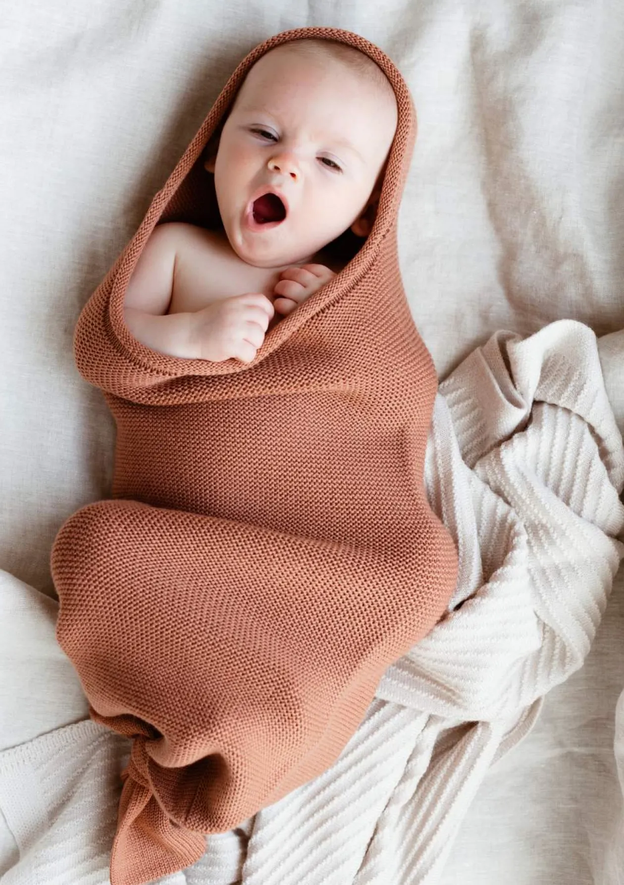 Merino Strick-Pucksack 'Cocoon' Cream