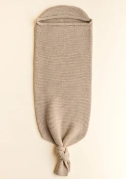 Merino Strick-Pucksack 'Cocoon' Sand