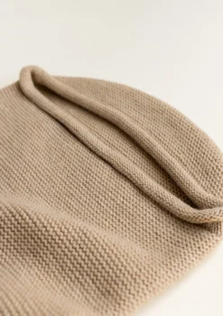 Merino Strick-Pucksack 'Cocoon' Sand