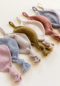 Merino Strick-Schnullertuch 'Titi Comforter' oat