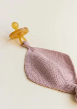 Merino Strick-Schnullertuch 'Titi Comforter' blush