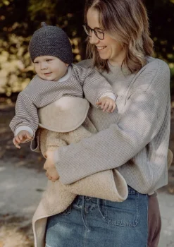 Merino Teddy Kuscheldecke Essential Beige 90 x 75 cm