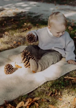 Merino Teddy Kuscheldecke Essential Beige 90 x 75 cm