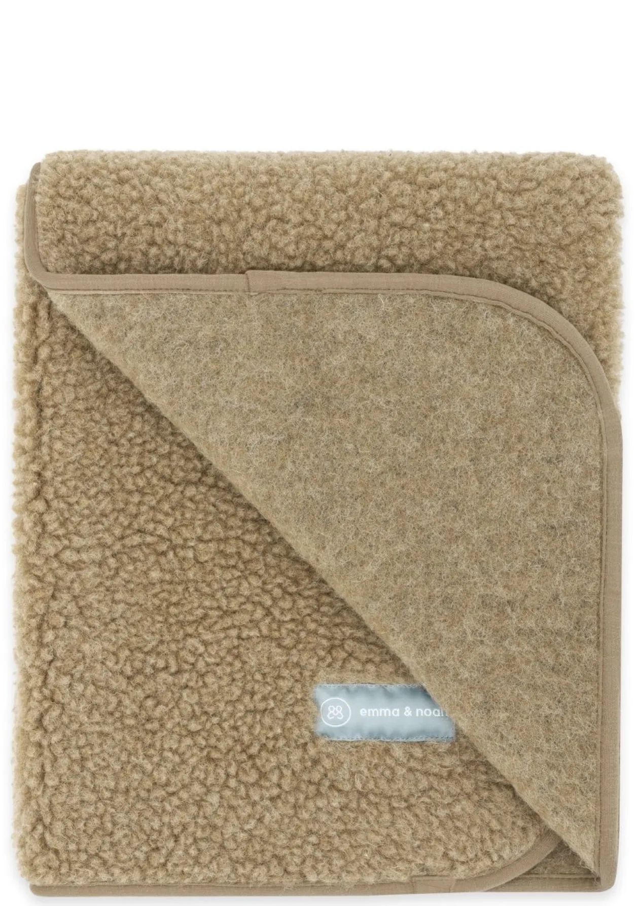 Merino Teddy Kuscheldecke Essential Taupe 90 x 75 cm