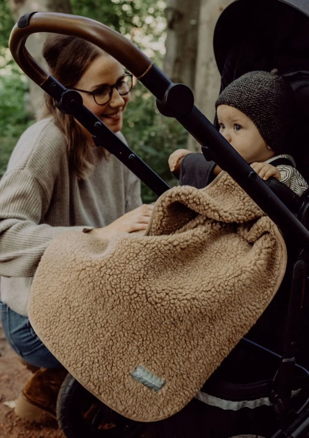 Merino Teddy Kuscheldecke Essential Taupe 90 x 75 cm