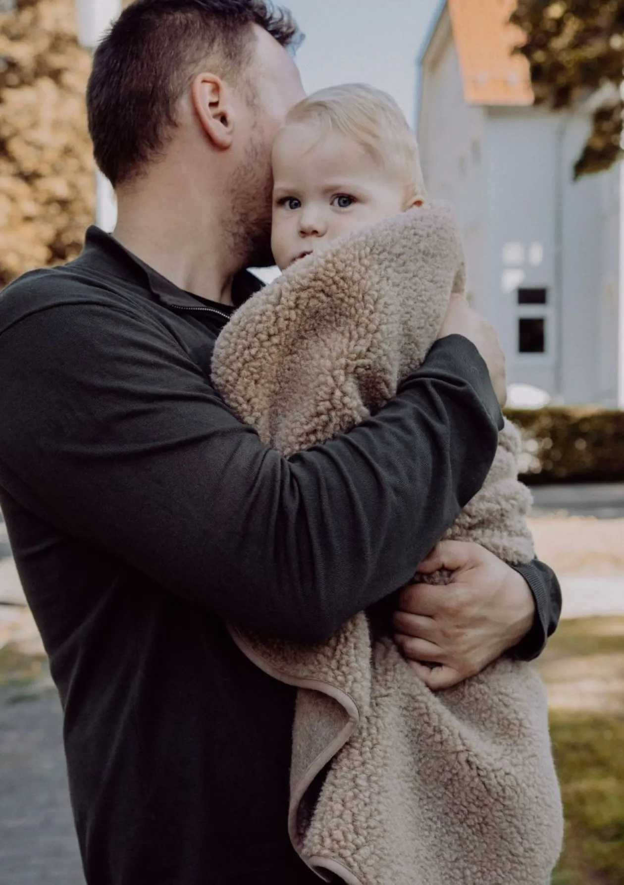 Merino Teddy Kuscheldecke Essential Taupe 90 x 75 cm