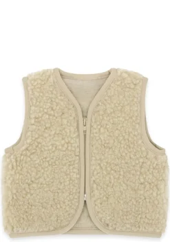Merino Teddy Weste Essential Beige