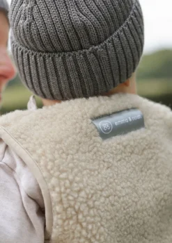 Merino Teddy Weste Essential Beige