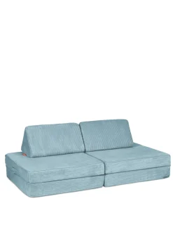 Mini Spielsofa Cord Lagune Blau