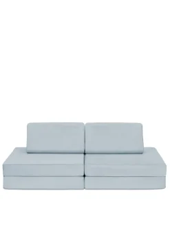 Mini Spielsofa Velours Arktis Blau