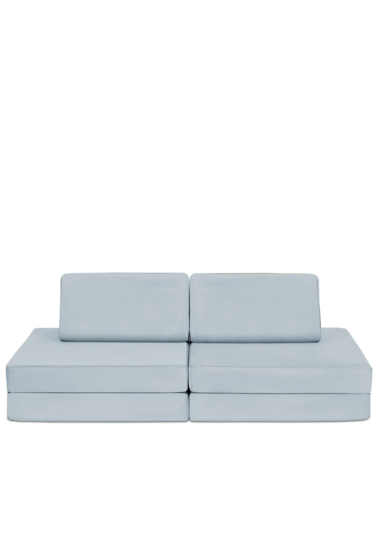 Mini Spielsofa Velours Arktis Blau