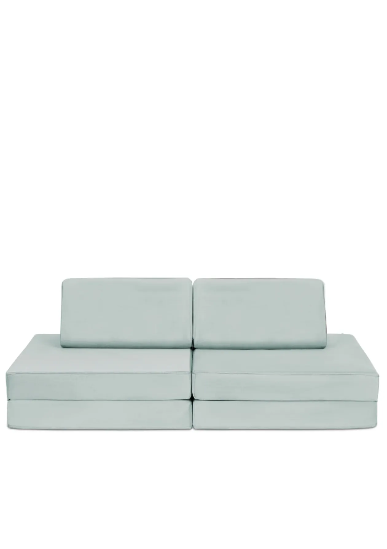 Mini Spielsofa Velours Minz Hellgrün