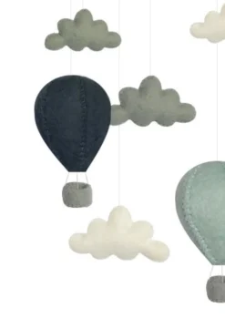 Mobile 'Air Balloons/Pennants' Mix Blue