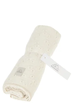 Mulltuch mit Stickereien 60 x 60 cm