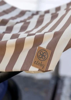 Multifunktionale UV-Decke UPF 50+ Peanut Brown Stripe