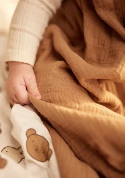 Musselin Baby Schlafsack Musselin TOG 0,5 Biscuit
