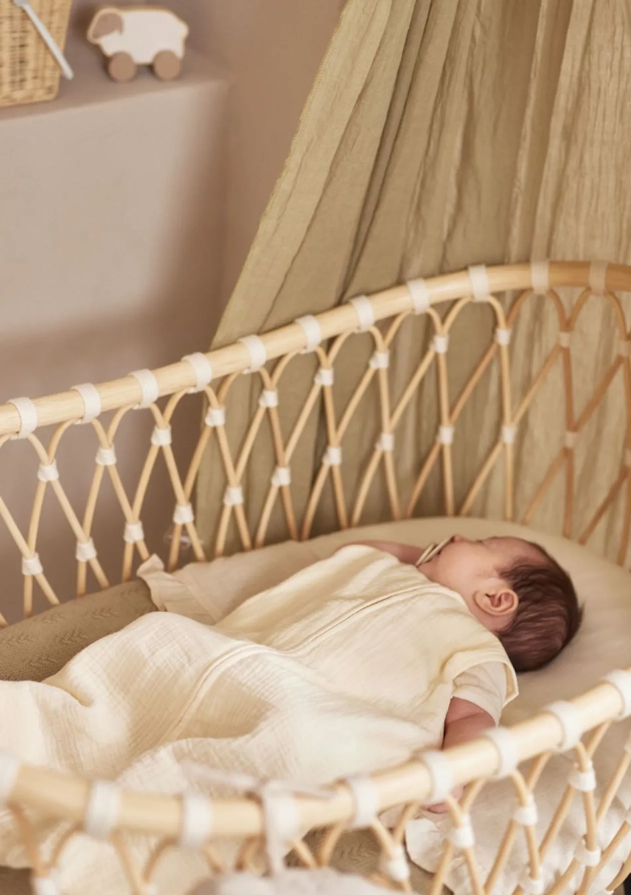 Musselin Baby Schlafsack TOG 0,5 Olive Green