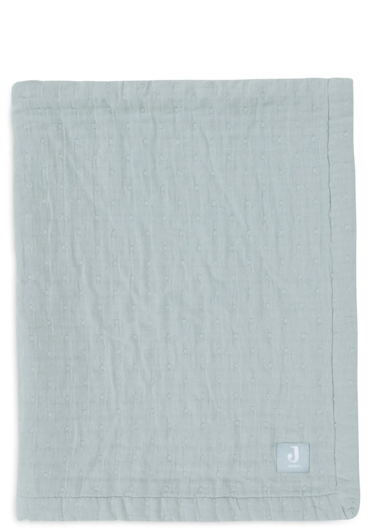 Musselin Decke Wiege 'Jacquard' Sea Green 100 x 75 cm