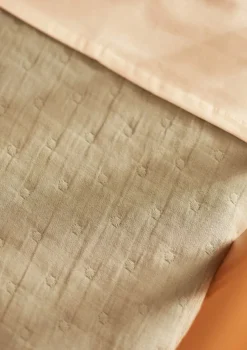 Musselin Decke Wiege 'Jacquard' Sea Green 100 x 75 cm