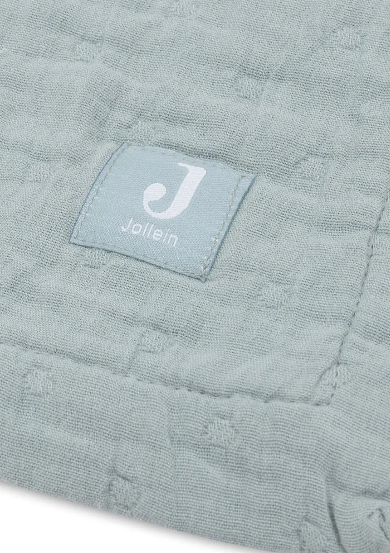 Musselin Decke Wiege 'Jacquard' Sea Green 100 x 75 cm