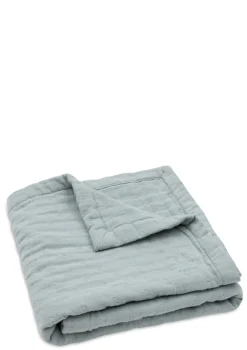 Musselin Decke Wiege 'Jacquard' Sea Green 100 x 75 cm