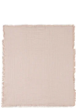 Musselin Decke Wiege 'Fringe' Moonstone 100 x 75 cm